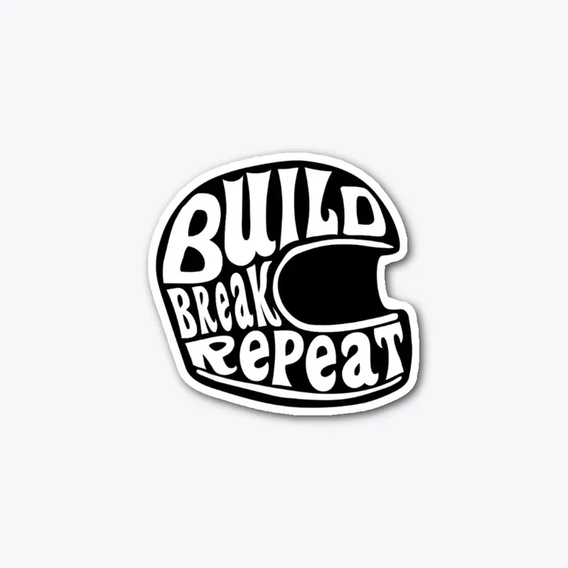 BBR Helmet Die Cut Sticker